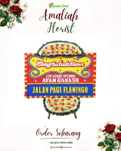 Bunga Papan Congratulation di Maroangin